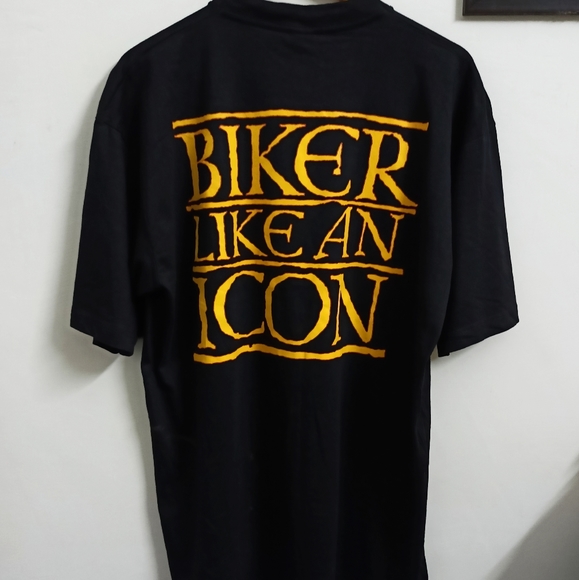 VINTAGE 1993 PAUL Mc CARTNEY THE NEW WORLD TOUR BIKER LIKE AN ICON TSHIRT - Picture 2 of 5